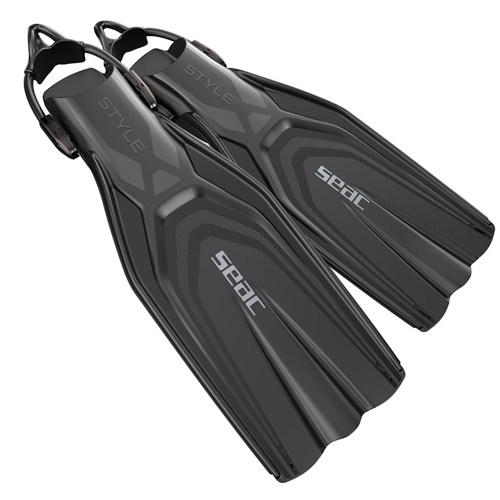 Seac Sling Strap Style Fins Black Large/X-Large