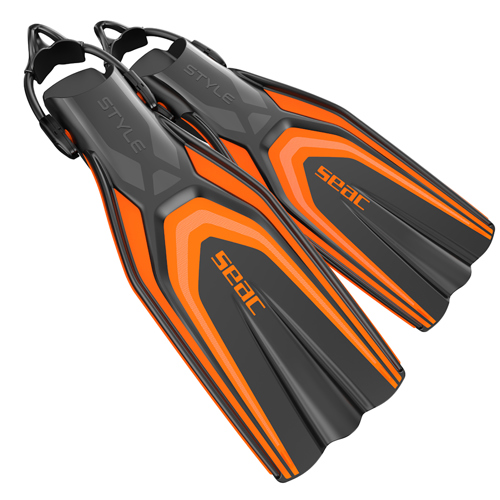 Seac Sling Strap Style Fins Orange Small/Medium