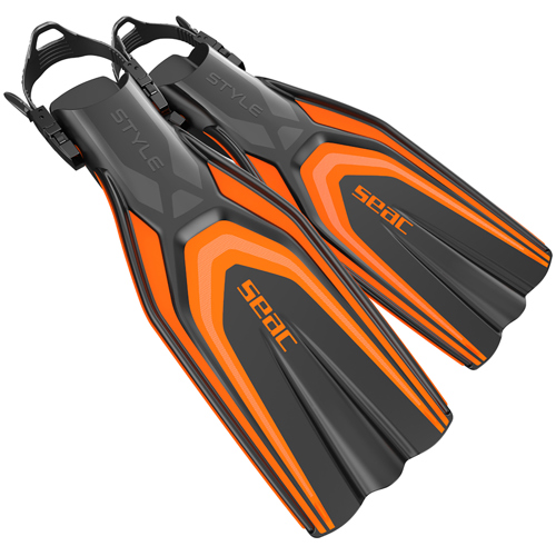 Seac Style Fins Orange Small/Medium