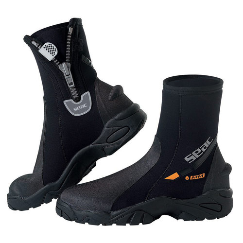 Deep Sea Dive Boots  Black Scuba Water Snorkeling Zip Up Boots Size 6 Women’s 