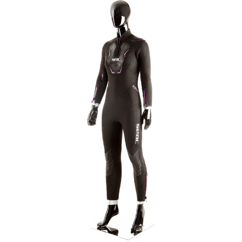 Seac 7mm Space Women's Full Wetsuit X-Small Black Open Box