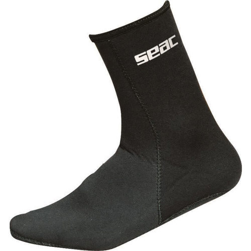 SEAC Standard Neoprene Boot, Black, Medium (8.1/2/9.1/2) Pro HD 6mm Hard Sole Boot