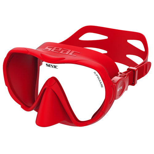 Seac X-Frame Frameless Diving Mask Red