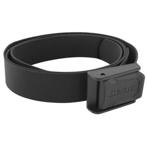 Seac Black Fabric Belt with Nylon Buckle