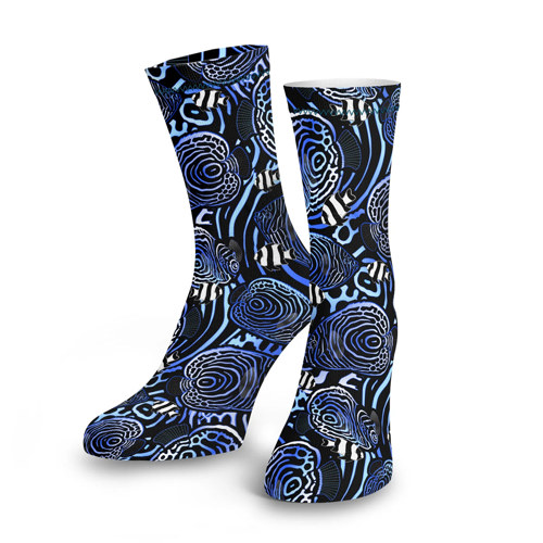 Spacefish Army Angelfish Hypnosis Dive Socks
