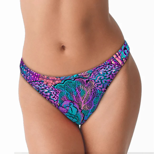 Spacefish Army Coral Kaleidoscope Bikini Bottom