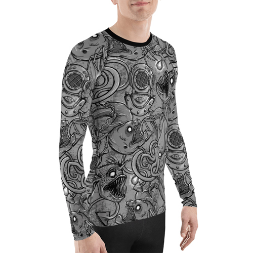 Spacefish Army Eco-Friendly Deep Sea Rashguard for Men