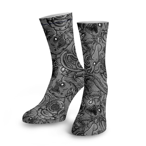 Spacefish Army Deep Sea Socks