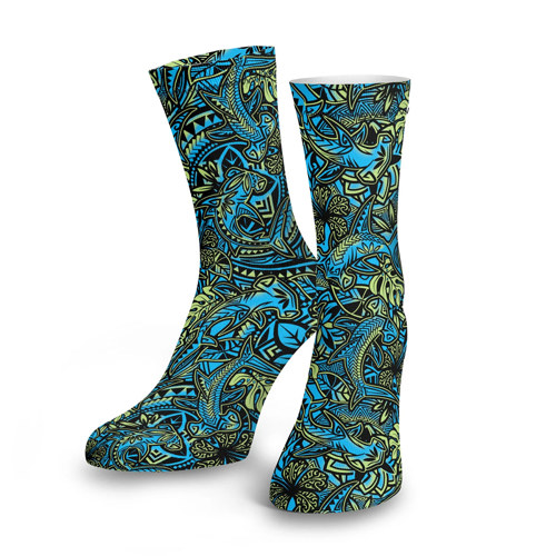 Spacefish Army Hammerhead Hibiscus Dive Socks