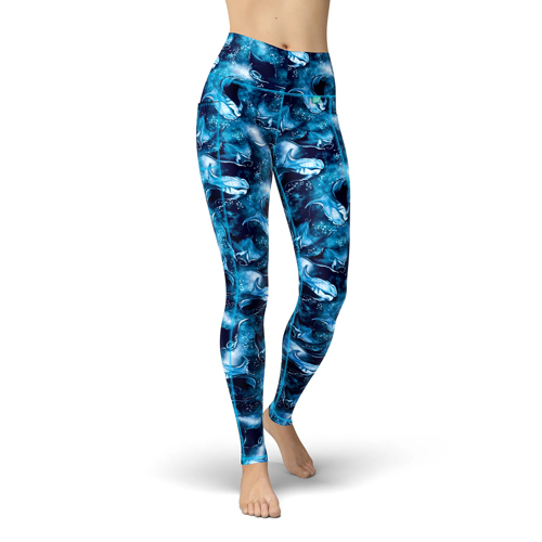 Spacefish Army Manta Mayhem Women's Leggings