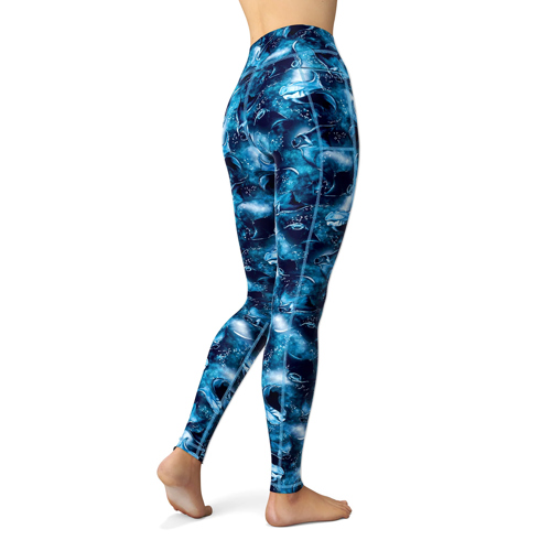 Spacefish Army Manta Mayhem Womens Leggings