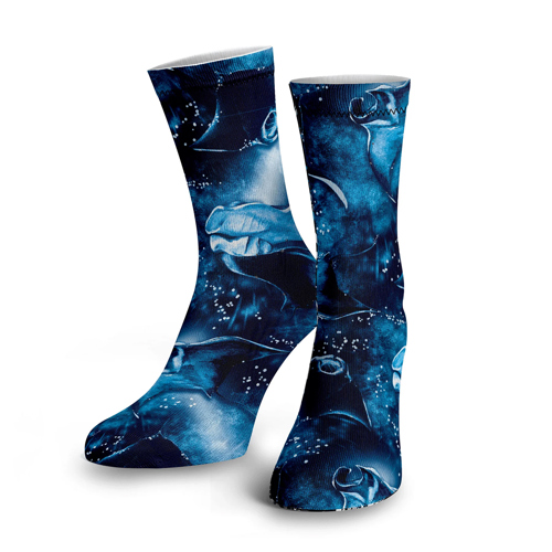 Spacefish Army Manta Mayhem Socks