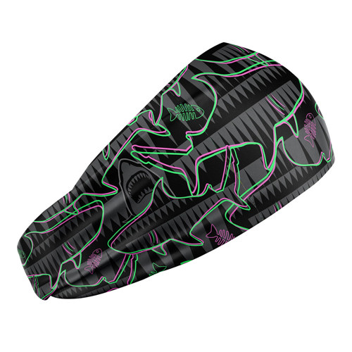 Spacefish Army Neon Jaws Head Band