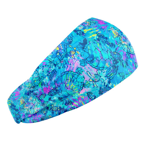 Spacefish Army Turtle Tie Dye Head Band