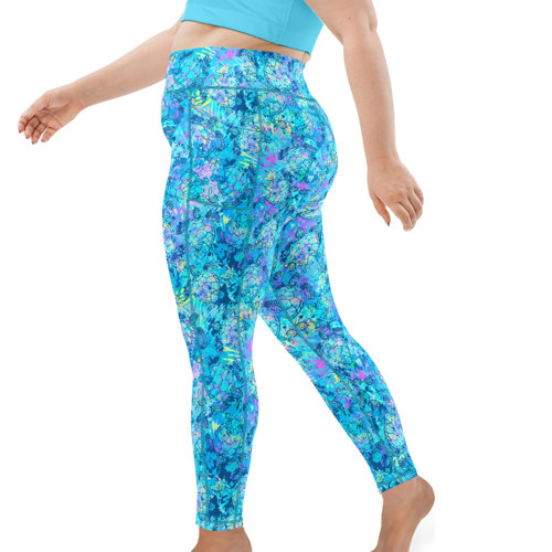 Spacefish Army Turtle Tie Dye Women's Leggings