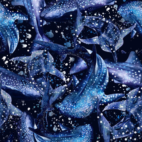 Spacefish Army Eco-Friendly Whale Shark Wonderland Scuba Head Band