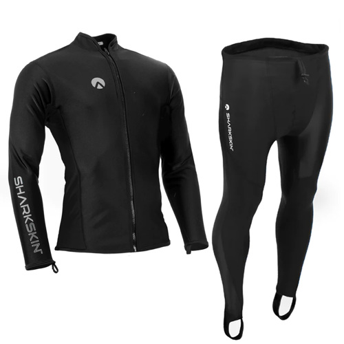 Sharkskin Chillproof Men's Long Sleeve Full Zip Top and Pants Package