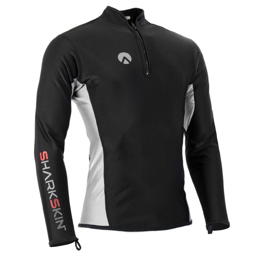 Sharkskin Chillproof Men's Chest Zip Long Sleeve Top Black Large