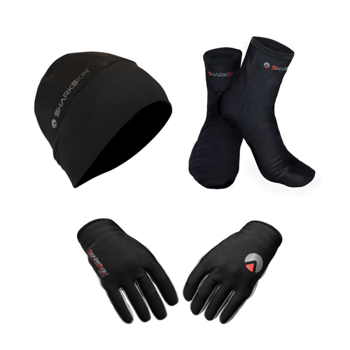 Sharkskin Chillproof Beanie Gloves Socks Package
