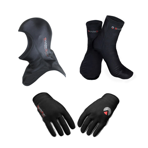 Sharkskin Chillproof Hood Gloves Socks Package