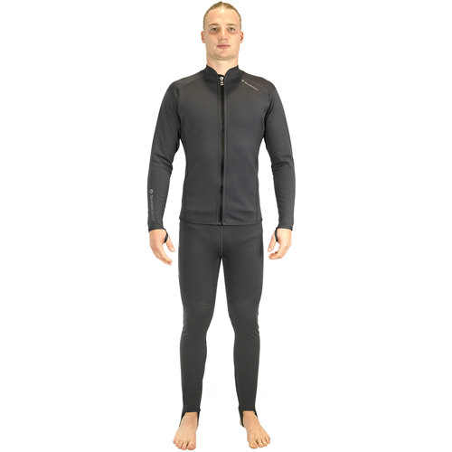 Sharkskin Titanium 2 Men's Front Zip Long Sleeve Top - Scuba
