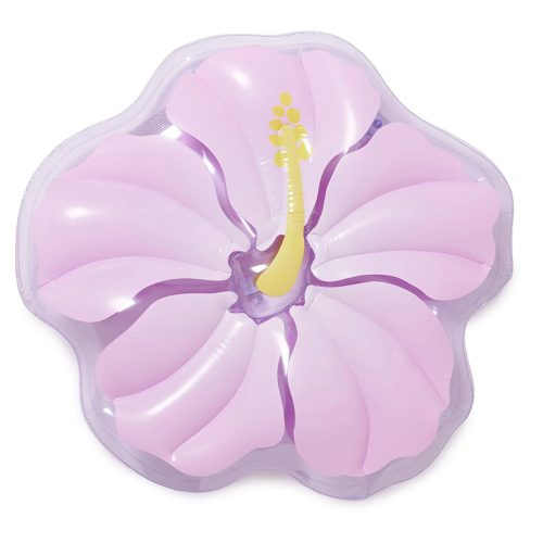 SUNNYLiFE Hibiscus Pastel Lilac Luxe Lie-On Float