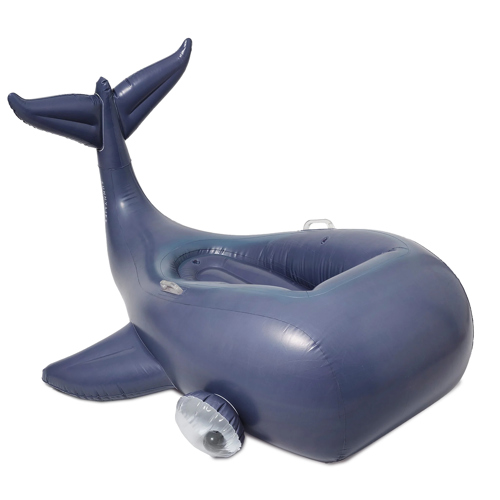 SUNNYLiFE Moby Dick Navy Luxe Ride-On Float