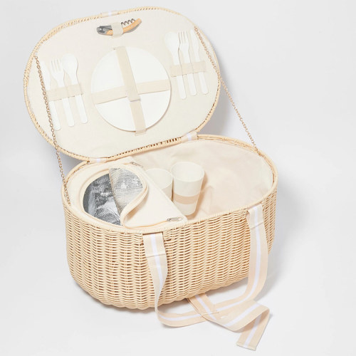 【中古】Weekend Family 03 Sunny SunnyLife Le Weekend Natural Large Picnic Basket