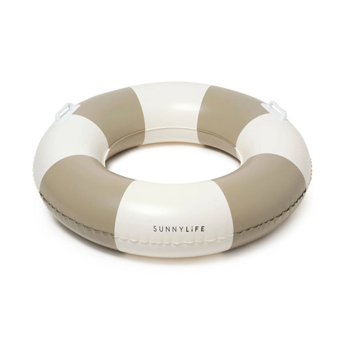 SunnyLife Rustico Driftwood Stripe Slim Tube Pool Ring