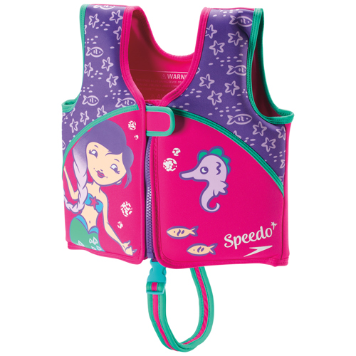Speedo Aquaprene Swim Vest for Kids Berry/Grape Medium