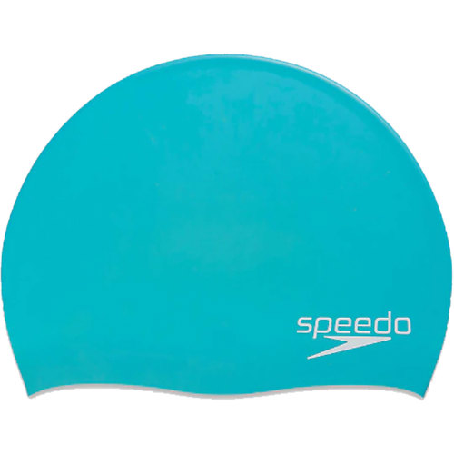 Speedo Solid Silicone Elastomeric Fit Cap Teal