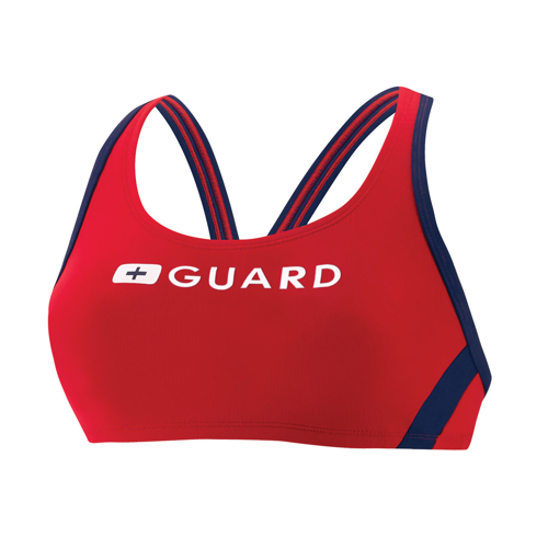 Speedo Guard Women's Sport Bra Top, Red