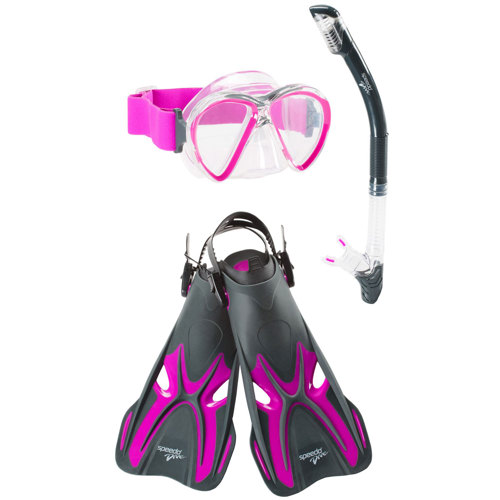 Speedo New Hyperfluid Mask/Snorkel/Fin Set