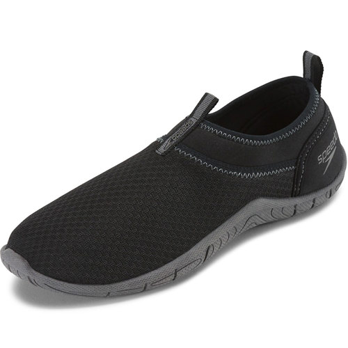Speedo Men's Tidal Cruiser Water Shoes, Black/Dark Gray