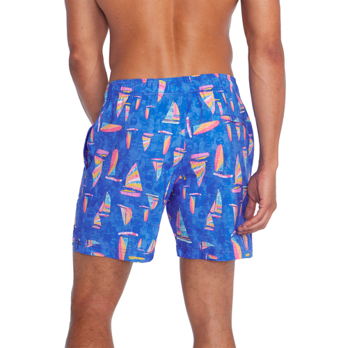 Speedo Herren Badehose Mid Length Redondo – Bedruckt, UPF 50+, Mit Netzeinsatz, 4-Way-Stretch