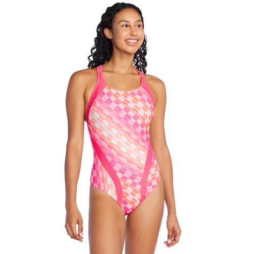 Speedo Printed Splice One Piece for Women