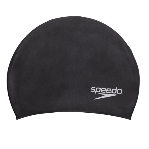 Speedo Silicone Long Hair Cap Black