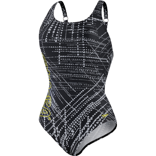 Speedo Trace Me Lace-Up Women's Aqua ZUMBA Swimsuit