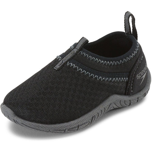 Speedo Toddler Tidal Cruiser Water Shoe, Black/Gray Scuba