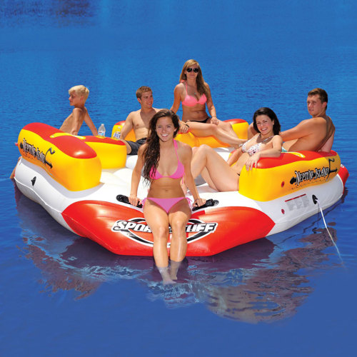 Sports Stuff Neptune Island Inflatable 6 Person Lounge