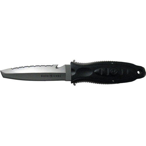 Aqualung Wenoka Big Squeeze Lock Titanium Knife, Tanto Tip Scuba