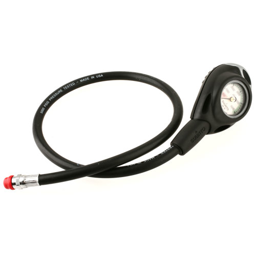 Suunto Pressure Gauge with HP Hose & Boot (SPG) ~ With Flex Hose