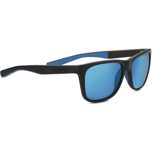 Serengeti Livio Sunglasses - Sanded Black/Blue/Polar Blue