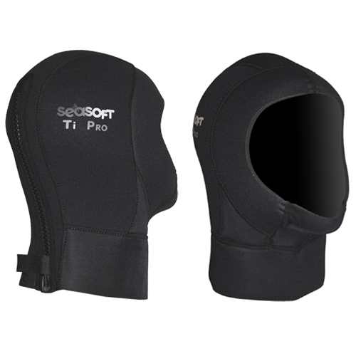 Seasoft Titanium Pro 6mm Dry Suit Hood with Zipper Scuba