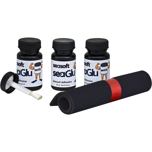 Seasoft SeaGlu Wetsuit and Seal Adhesive with Neoprene Patch 003015