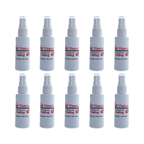 Sea Vision Mask De-Fog Spray Bottle 2 fl. oz. (59 ml) 10-Pack