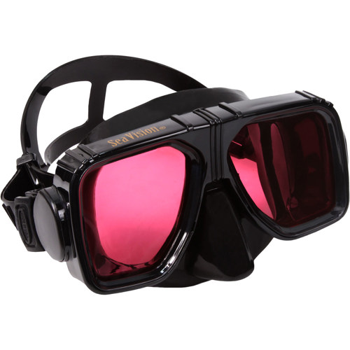 Sea Vision 2000 Mask, All Black 2000CCFL BK/BK Scuba
