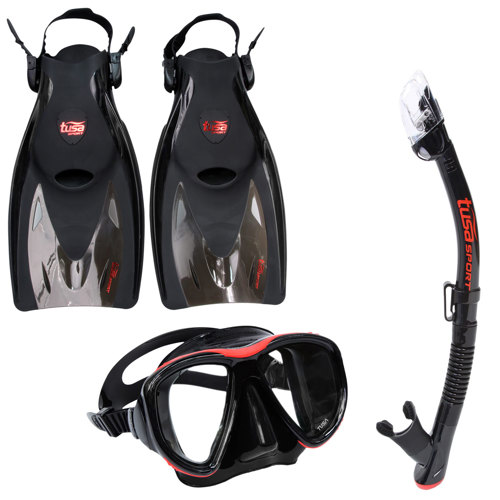 TUSA Sport Power-View Dry Snorkeling Set