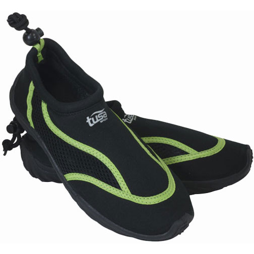 TUSA Sport Slip-On Aqua Shoes, Black/Green