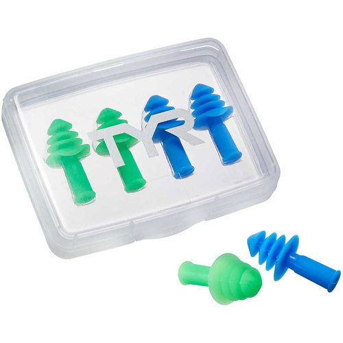 TYR Ergo Flex Ear Plugs, Pack of 4